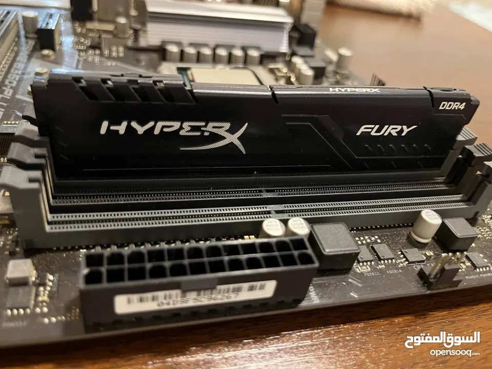 مجموعة قطع معالج i7 9700f + لوحة ام + رام + بور سبلاي 650 + تبريد