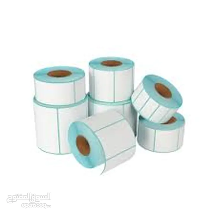 ليبل ورقي THERMAL 40*25 LABEL PAPER املصق حراري 40 × 25 ملم  5 حبات  4 دينار