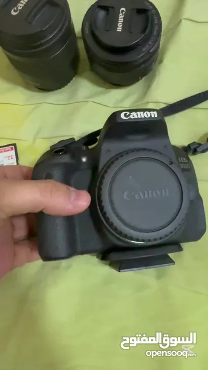 Photographer Camera Canon 800D with lenses كاميرا فوتوغرافية كانون مع العدسات