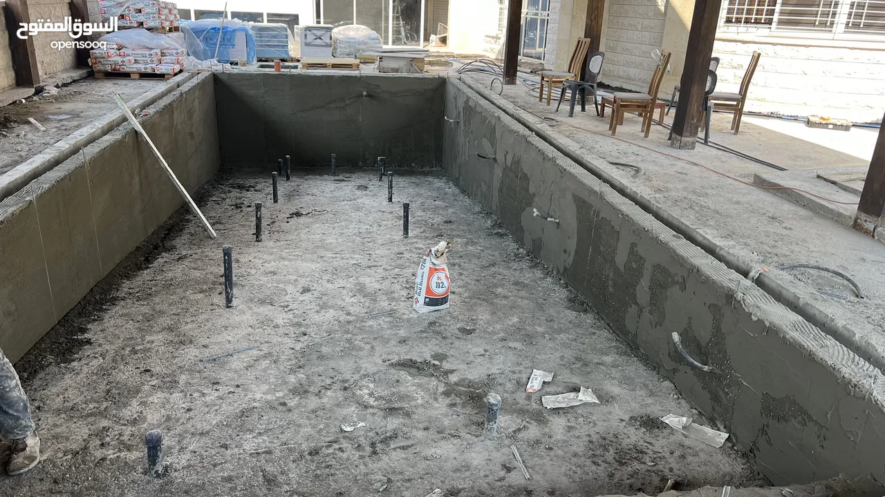 تجيهز برك سباحه من الصفر