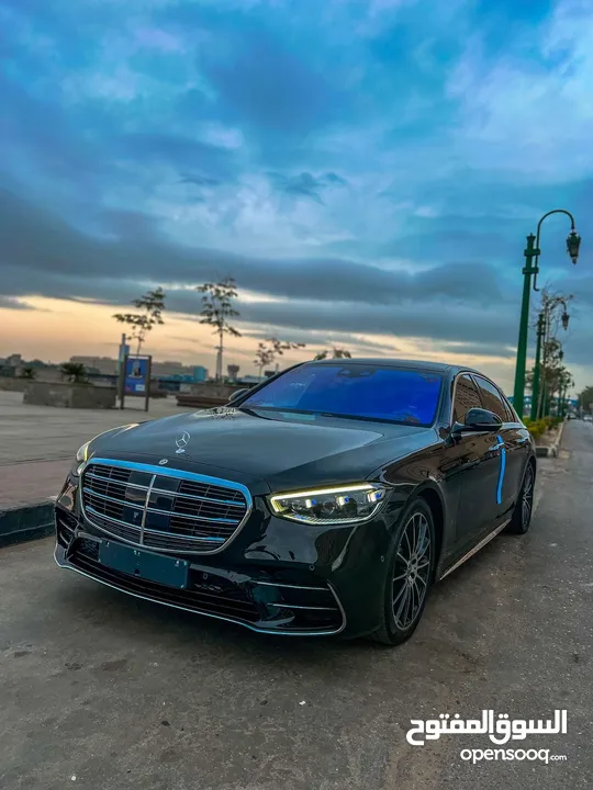 مرسيدس الجوهرة S500 موديل 2023 للايجار بالسائق