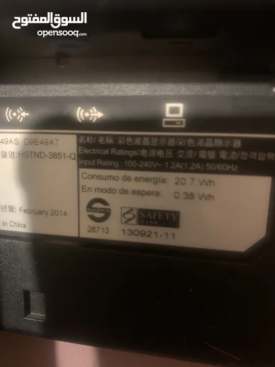 شاشة HP للبيع بسعر مغري و لابتوب Dell عدد 2 قطع بحاله جيده جدا