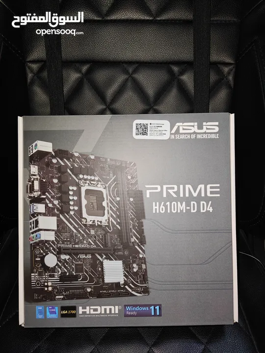 Asus PRIME H610M-D Motherboard مذربورد أيسوس لمعالجات إنتل جيل 12,13,14