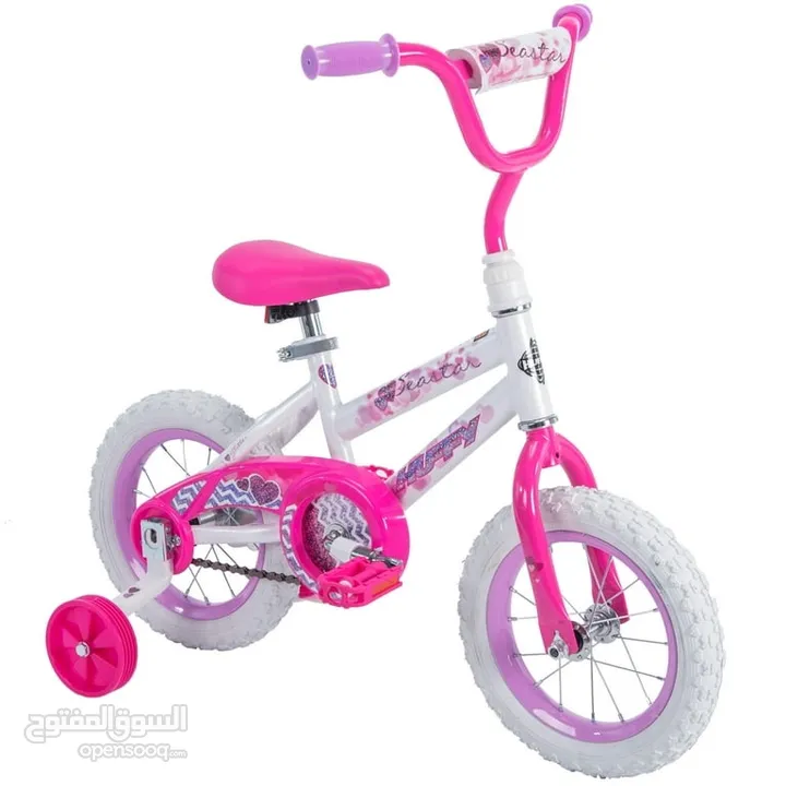 الآن لدى جزيرة الالعاب دراجة Huffy 12 inch Sea Star الامريكية للأطفال مثالية للبنات من 3 الى 6 سنوات