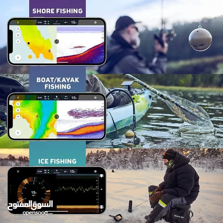 سونار فش فايندر للقوارب او للصيد من الشاطئ deeper sonar fish finder