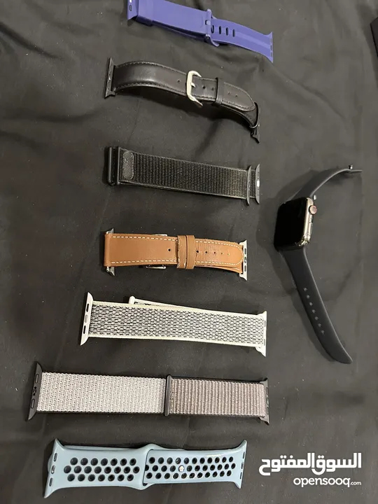‏Apple Watch Series 7 – ستانلس ستيل 45mm – GPS + Cellular – Graphite