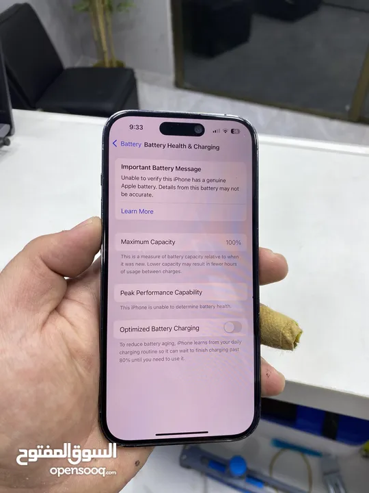 iPhone 14 Pro 512GB مغير بطاريه اصلي