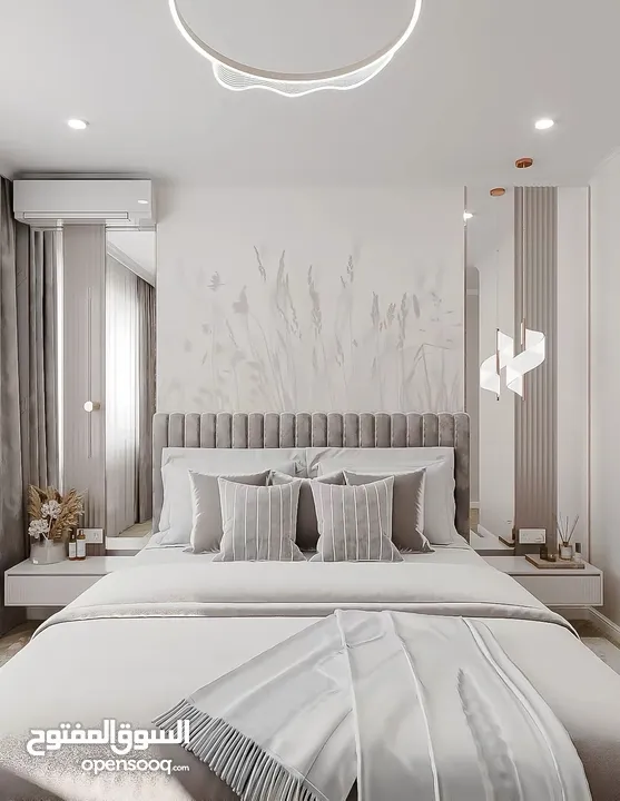 شقة مساحة 300 يمكن قسمها لشقتين 150