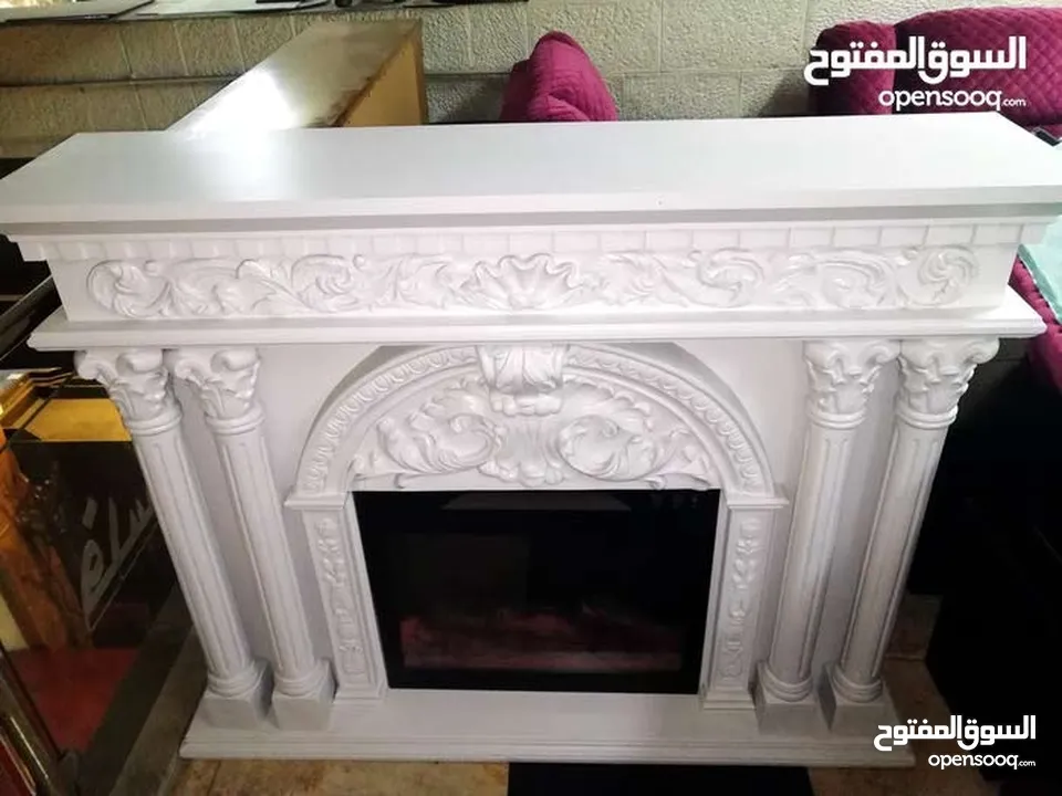 مدفئة مدخل فير بليس تدفئة واجهة fire place