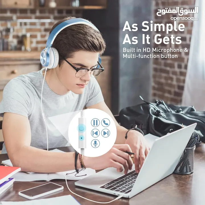 YIBOYI- 2700 HEADBAND BLUETOOTH HEADSET- سماعة بلوتوث قابلة للشحن بتشغيل 8 ساعات
