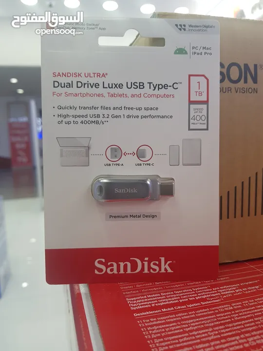 Sandisk 1TB dual drive luxe USB type-c flash drive 3.2 gen