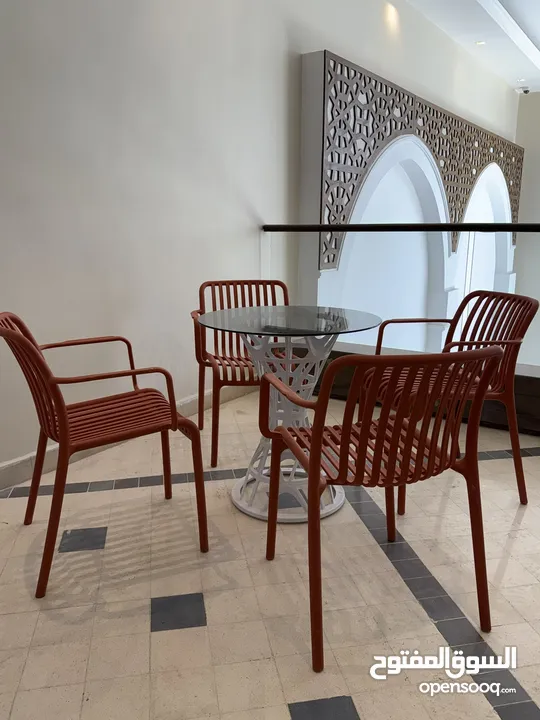 طقم 4 كراسي و طاولة موديل جديد