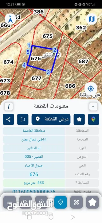 فرصة ذهبية لامتلاك أرض في أم الدنانير! أرض مميزة للبيع – استثمار ذكي أو سكن هادئ