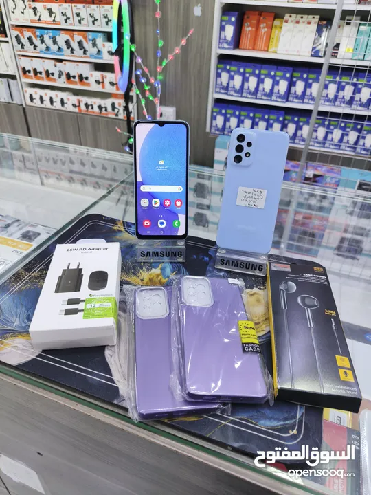 الازرق البارد متوفر SAMSUNG A23 رام 12 جيجا 128 بدون كرتونه معه بكج هدية متوفر توصيل