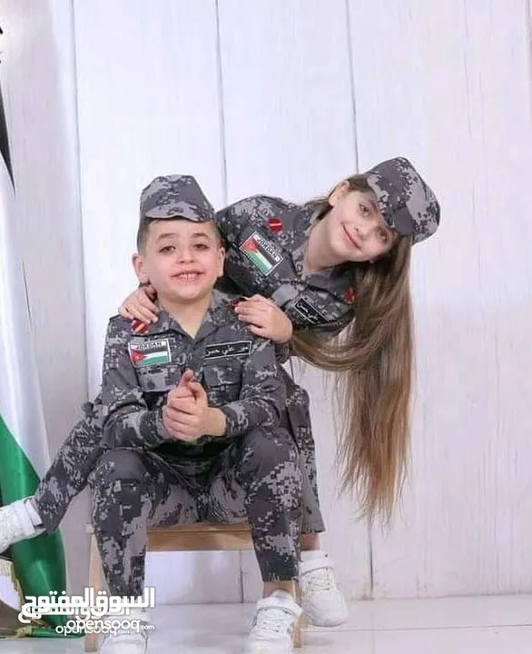 ملابس دشداش و عقال و غبايه و ثوب تراثي بنات اطفال   لباس جيش درك امن عام عسكري الجيش الاردني