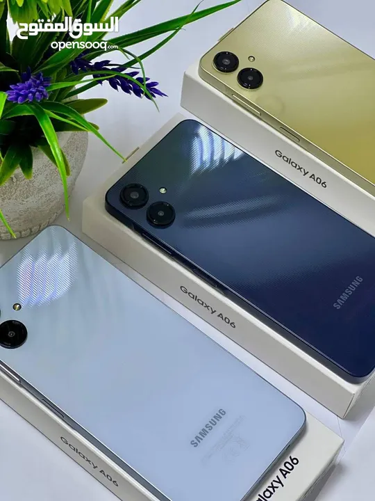 مستعمل ايام Samsung A06 رام  8 و 12 جيجا 64 و 128 أغراضة والكرتونه الأصلية متوفر توصيل