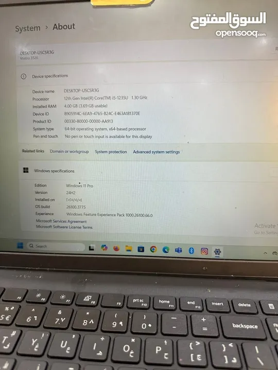 ‎ ‎لابتوب  Dell Vostro ‎ مستعمل بحالة جديد استخدام سنة فقط