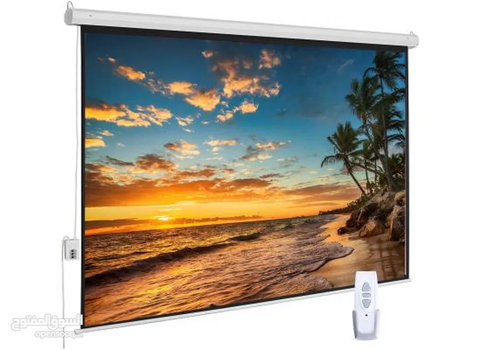 شاشة بروجكتور بحجم1م*75سم PROJECTOR SCREEN(1M*75CM) MANUAL PORTABLE