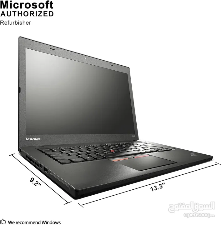 Lenovo ThinkPad T450 Business Laptop, Intel Core i5-5th Gen. CPU, 8GB RAM, 256GB SSD, 14.1 فقط 175 د