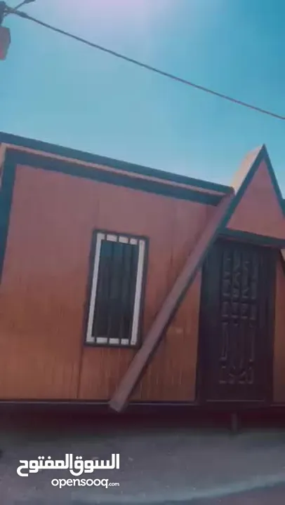 كرفان الكوخ لون خشبي جديد غير مستعمل