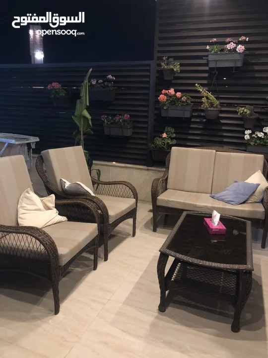 طقم راتان و مرجيحه للبيع