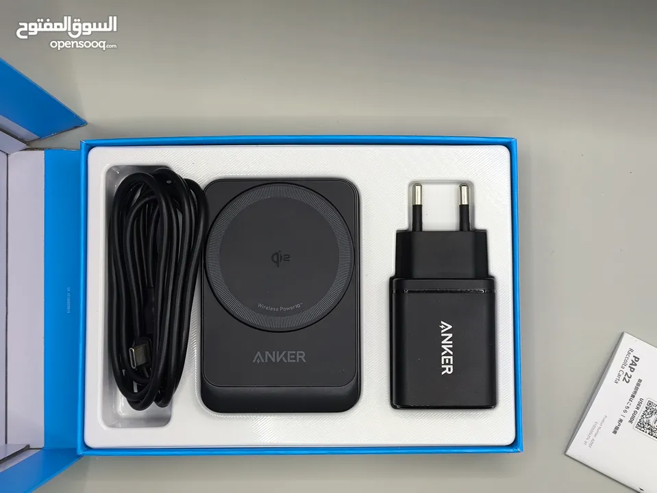 شاحن Anker MagGo الثلاثي 3-in-1  بنص السعر 300 بدل 700