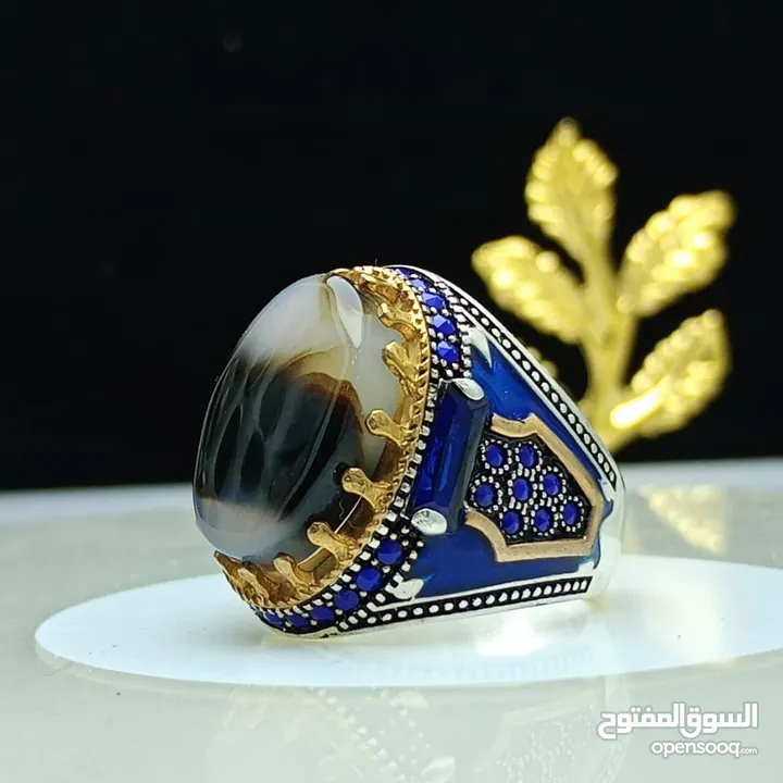 خواتم فضه وعقيق يمني اصلي