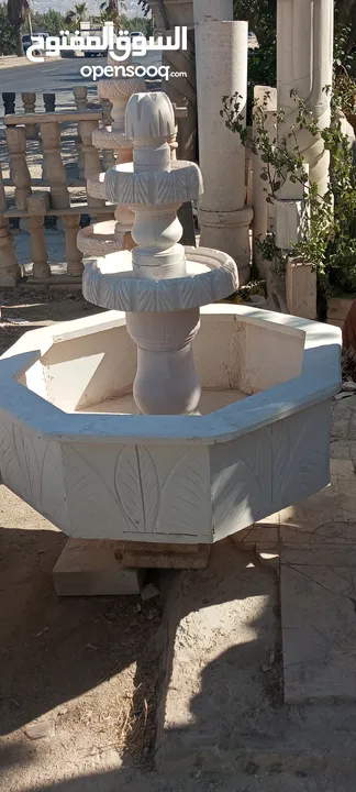نوافير وشلالات وباربيكو وجميع انواع ديكورات الحجر الطبيعي  العنوان الزرقاء الجديده