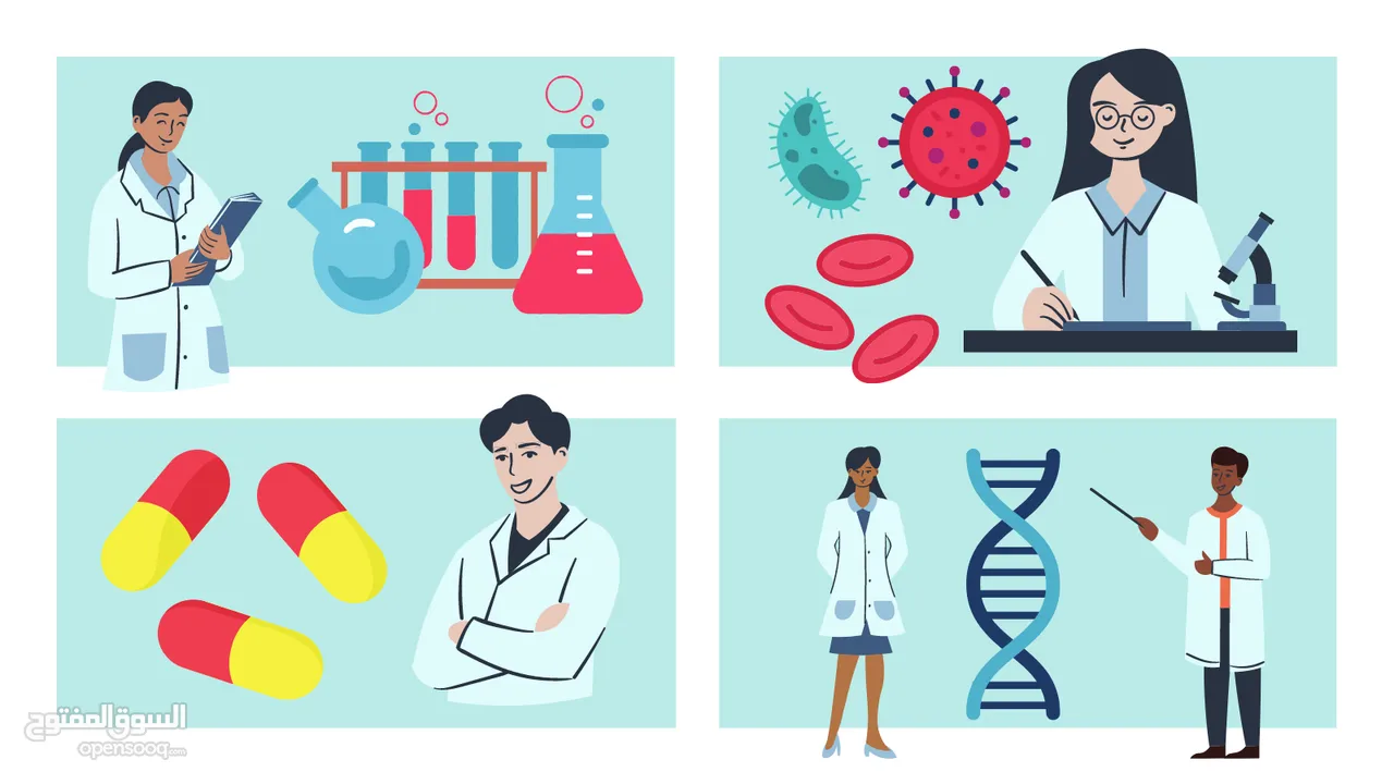 صيدلانية ومدرّسة مواد صيدلة  Biology, Anatomy,  Physiology, Pharmacology, and clinical pharmacy