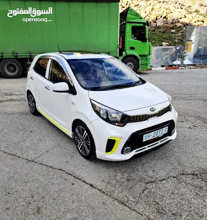 كيا بيكانتو 2018  GT فل اضافات فتحة سقف