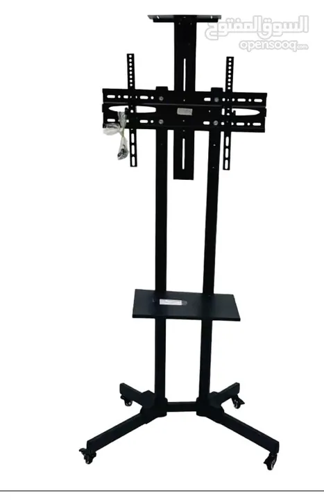 ستاند تلفزيون متحرّك بجودة عالية وتصميم عصري لو عندك شاشة كبيرة وبدك حامل قوي وثابت او بدك تنقل شاشة