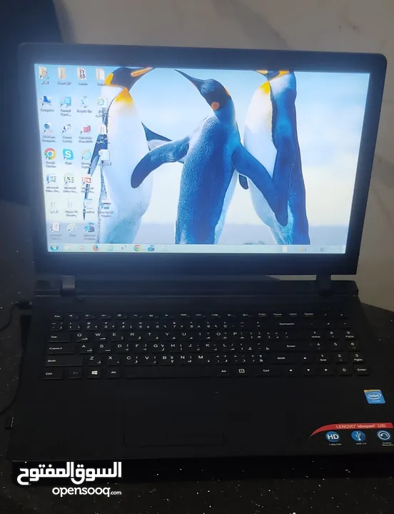لابتوب LENOVO سلم شاشة 17 بوصة ويندوز7 شبه جديد