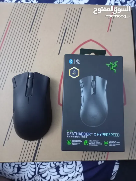 الماوس  Razer Deathadder X Hyperspeed المكسر  بور بانك