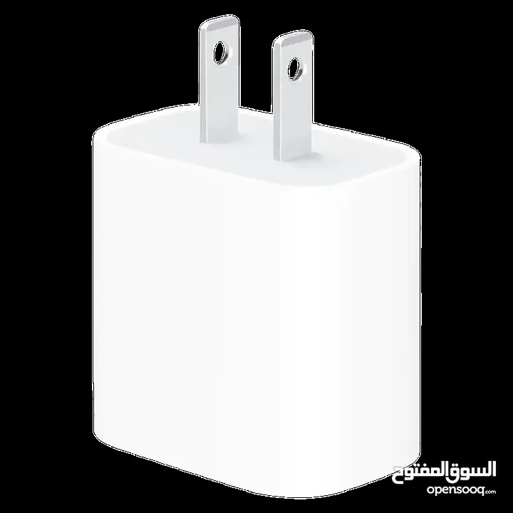 واط Apple 20W USB-C Power \ 20 تايب سي من الجهتين و البور الشاحن مماموجود منه بس بشركة