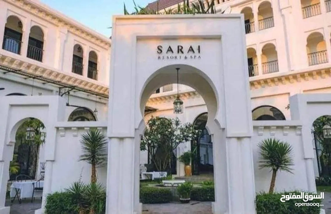 شقة 204م بحديقة كبيرة 186م للبيع في كمبوند سراي Sarai المستقبل سيتي القاهرة الجديدة شركة مدينة مصر