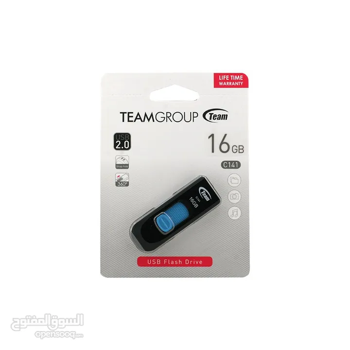 USB 2.0 FLASH DRIVE 16GB C141 فلاشه 16GB جيجا لتخزين معلوماتك بامان 2حبة 6