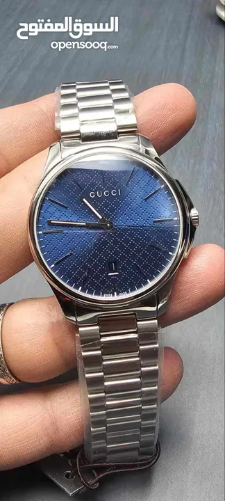 t/gucci-men-s-analog-quartz-stainless-steel-blue-dial-38mm-watch-ya126440 ساعة  GUCCI أصلية بال