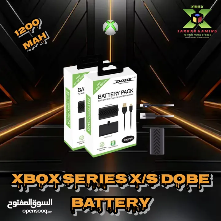 Xbox series x/s & one x/s Rechargeable Battery’s بطاريات شحن خاصة بأيادي تحكم إكس بوكس