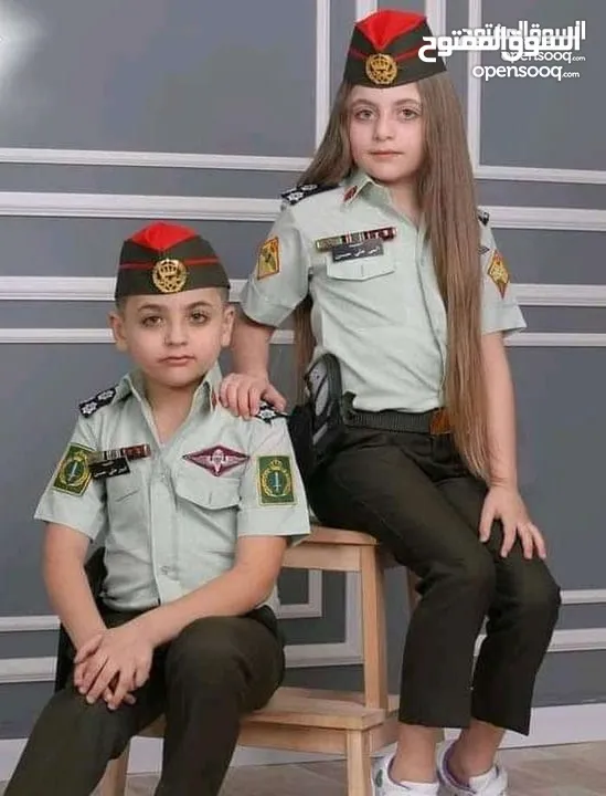 ملابس دشداش و عقال و غبايه و ثوب تراثي بنات اطفال   لباس جيش درك امن عام عسكري الجيش الاردني