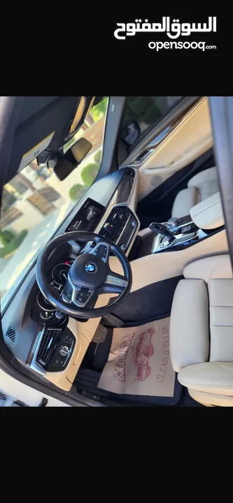بي ام دبليو موديل 530e موديل 2019 كيت M لون ابيض فل كامل فحص كامل