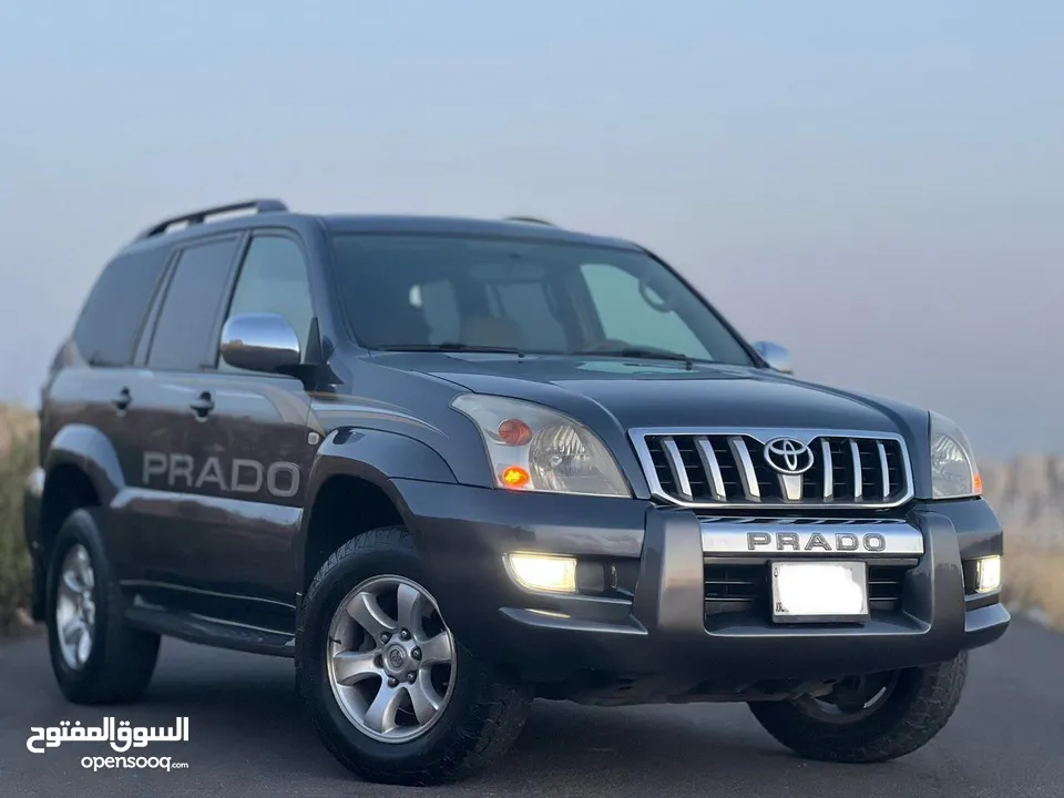 تويوتا برادو جيب موديل 2005  ليمتد من فحص كامل بحالة الشركة فل عدا الفتحة ممشى قليل لون فيراني بحالة