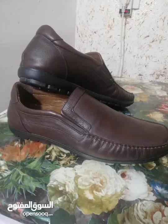 حذاء اصلي تركي جلد طبيعي صافي جديد قياس 45 للبيع مكان حي تونس
