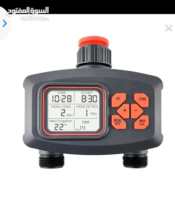 كمبيوتر تنظيم الري شاشة LCD  يحتوي على مخرجين  سهل الإستخدام