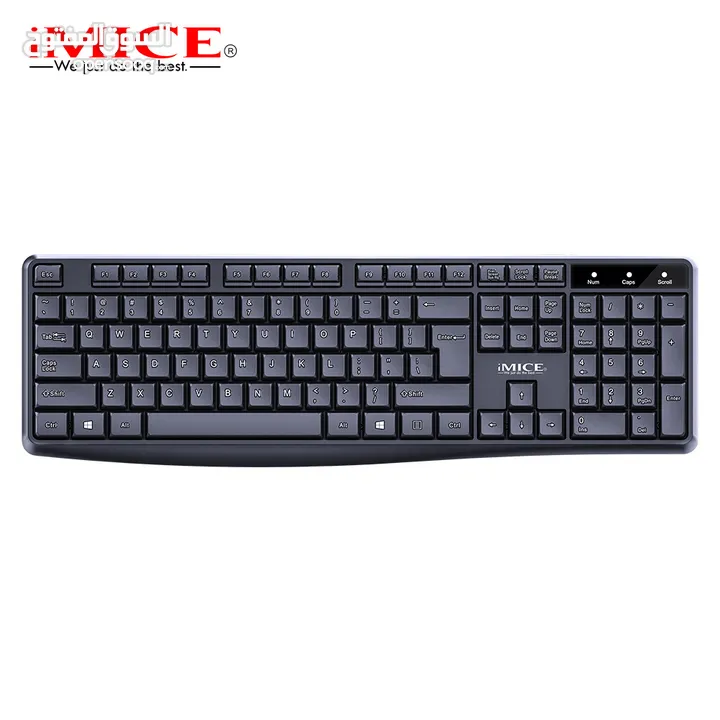 كيبورد و ماوس لاسلكي iMice An-100 USB Wireless Game Keyboard And Mouse Set Notebo