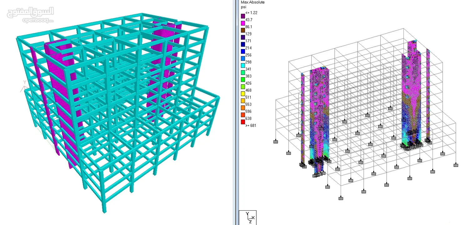 Design of steel, concrete structure, Car parking shade, PEB, Canopy.