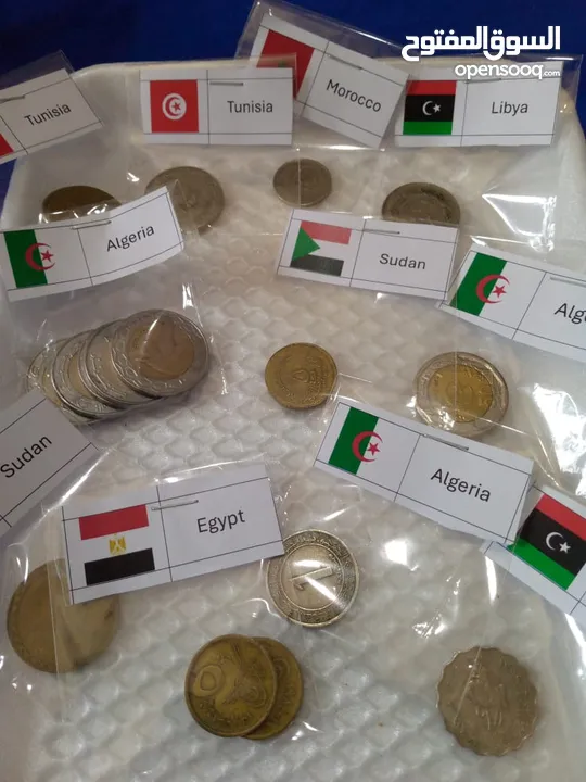لهواة جمع العملات - عروض على مجموعة من العملات العربية و الأجنبية - أحجام و تواريخ منوعة