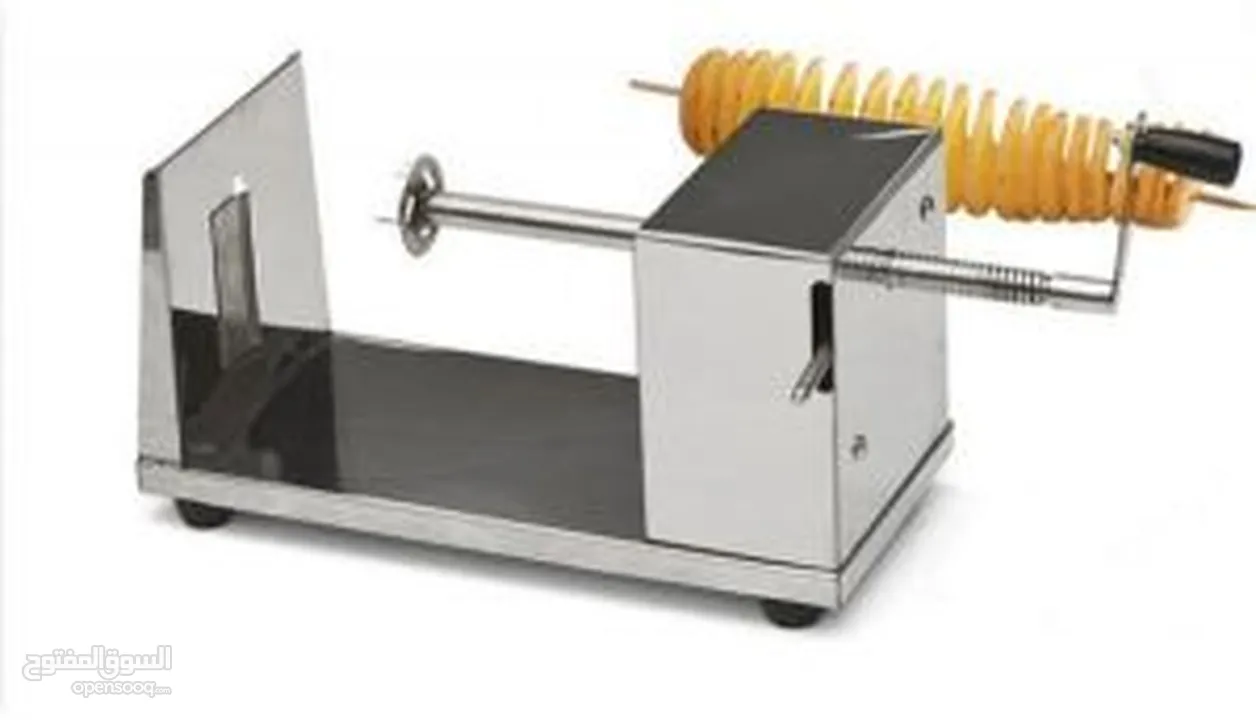 آلة قطاعة بطاطس حلزوني طريقة عمل البطاطس اللولبية المقرمشة في البيت