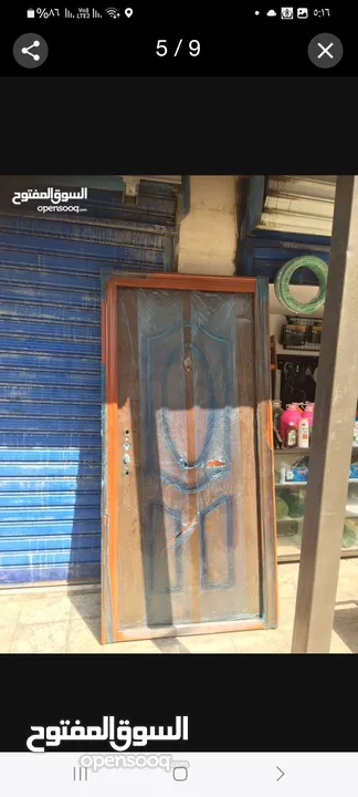 أبواب أمان حديد صيني ثقيل مترين في متر ومترين في متر وربع