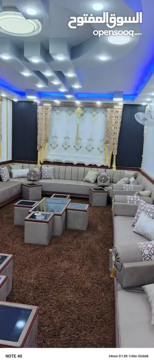 مفروشات تفصيل جميع الموديلات خزائن حائط وغرف نوم وغ ف قعده واطقم كنب