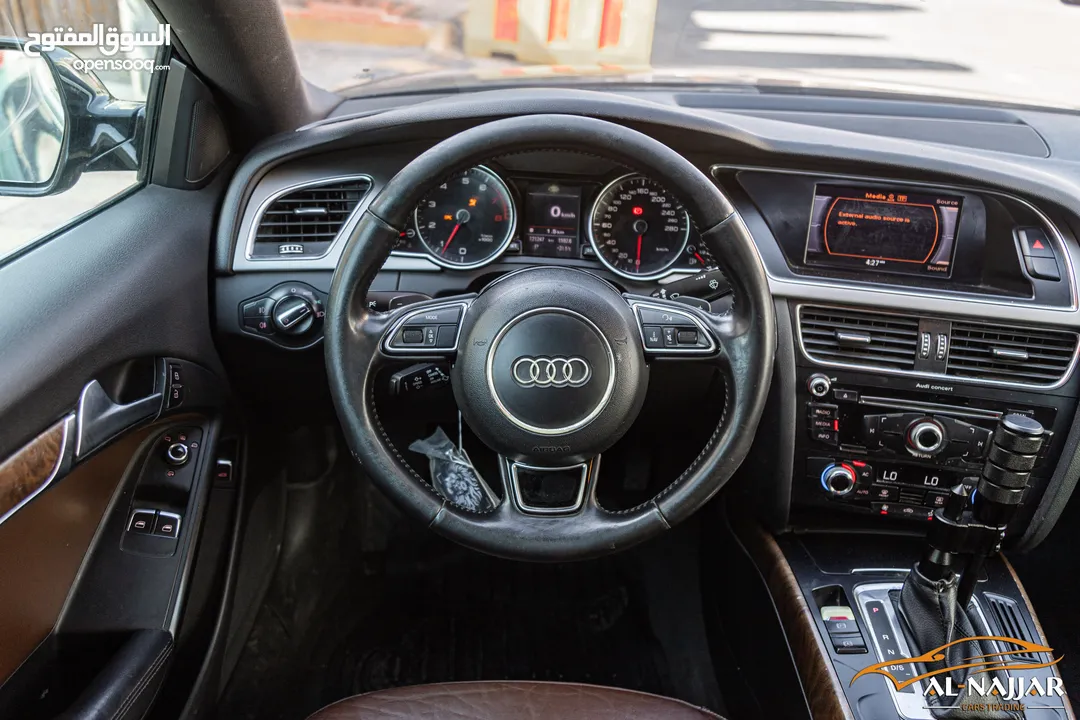 Audi A5 Coupe 2013 Quattro   السيارة وارد الشركة و قطعت مسافة 121,000 كيلو متر